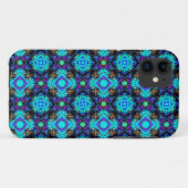 Blue Retro Funky i Phone Case (Rückseite (Horizontal))