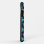 Blue Retro Funky i Phone Case (Hinten/Rechts)