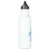 Blue Retro Robot Edelstahlflasche (Links)