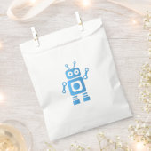 Blue Retro Robot Geschenktütchen (Ausgeschnitten)