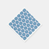 Blue Retro Serviette (Ecke)