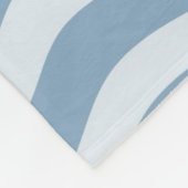 Blue Retro Swirl Groovy Y2K Muster Fleecedecke (Ecke)