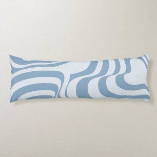 Blue Retro Swirl Groovy Y2K Muster Seitenschläferkissen