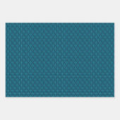 Blue Retro Tides of Christmas Vibes Geschenkpapier Set (Vorderseite 3)