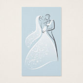Blue Retro Wedding Dancers (Rückseite)
