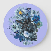 BLUE REVERIE GROßE WANDUHR (Vorderseite)