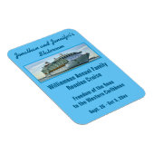 Blue RFN2 Cruise Stateroom Door Marker Magnet (Rechte Seite)