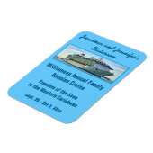 Blue RFN2 Cruise Stateroom Door Marker Magnet (Linke Seite)