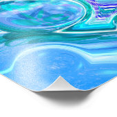 Blue Rhapsody | Abstrakte Kunst Fotodruck (Ecke)