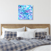 Blue Rhapsody | Abstrakte Kunst Leinwanddruck (Insitu (Schlafzimmer))