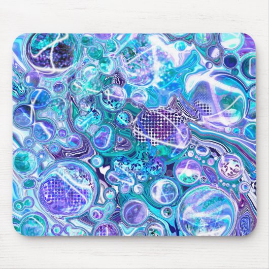 Blue Rhapsody | Abstrakte Kunst Mousepad (Vorne)