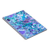 Blue Rhapsody | Abstrakte Kunst Notizblock (Rechte Seite)