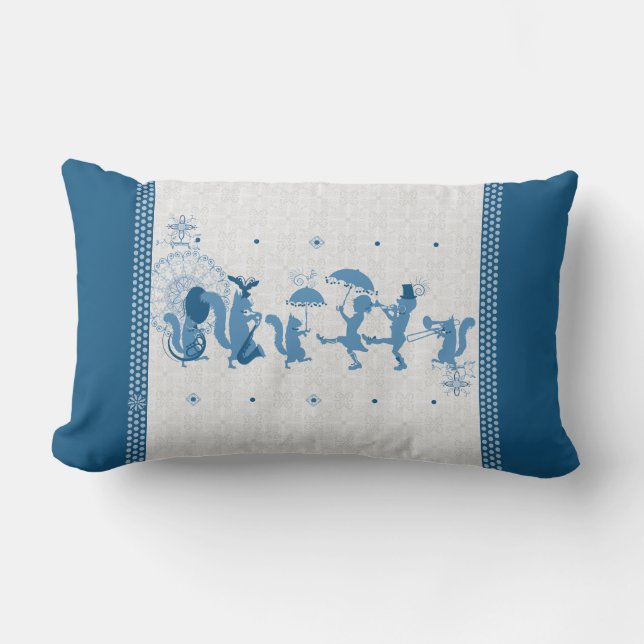 Blue Rhapsody Lumbar Throw Kissen (Vorderseite)