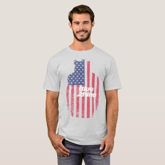 Blue Rhino "American Tank" (Farbe) T-Shirt (Vorne ganz)
