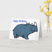 Blue Rhino Happy Birthday Karte (Gelbe Blume)