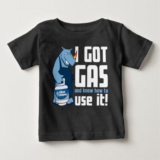Blue Rhino "I Got Gas" Baby T-shirt (Vorderseite)