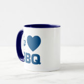 Blue Rhino "I Heart GRILLEN" Tasse (Vorderseite Links)