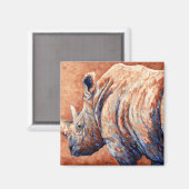 Blue Rhino Magnet (Vorderseite/Rückseite)
