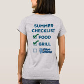 Blue Rhino "Summer Checklist" Frauen T-Shirt (Rückseite)