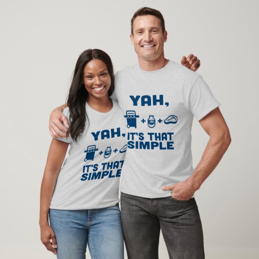 Blue Rhino "Yah, It's That Simple" Men's T-Shirt (Unisex)