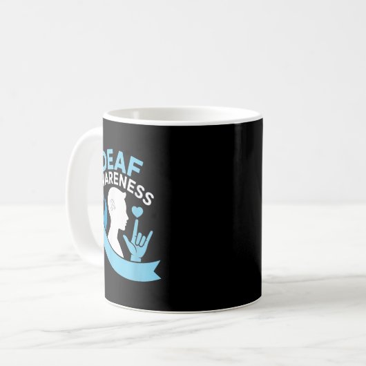 Blue Ribbon Asl Cochlear Impl Kaffeetasse (Vorderseite Links)
