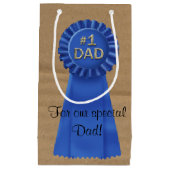 Blue Ribbon Award für Vater Kleine Geschenktüte (Vorderseite)