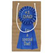 Blue Ribbon Award für Vater Kleine Geschenktüte (Vorderseite)