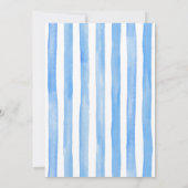 Blue Ribbon Baby Boy Dusche Ankündigung (Rückseite)