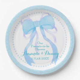 Blue Ribbon Baby Boy Dusche Pappteller