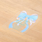 Blue Ribbon Baby Boy Showarm Acryleinladungen (Ablage )