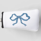 Blue Ribbon Bow Golf Head Cover Golf Headcover (Vorderseite)
