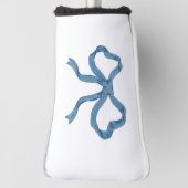 Blue Ribbon Bow Golf Head Cover Golf Headcover (Rotieren 90)