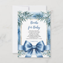 Blue Ribbon Chinoiserie Bücher für Babykarte
