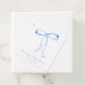 Blue Ribbon Coquette Personalisiert Geschenkanhänger (Beispiel)