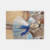 Blue Ribbon Dancer, Edgar Degas Fleecedecke (Vorderseite (Horizontal))