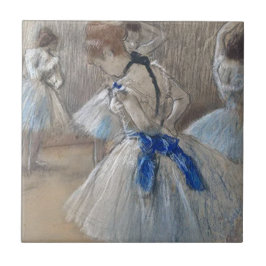 Blue Ribbon Dancer Edgar Degas Fliese