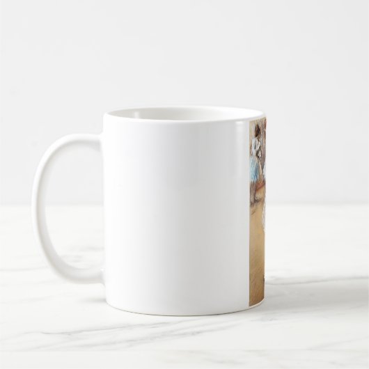 Blue Ribbon Dancer, Edgar Degas Kaffeetasse (Links)