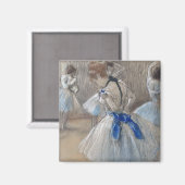 Blue Ribbon Dancer Edgar Degas Magnet (Vorderseite/Rückseite)