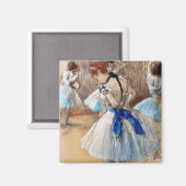 Blue Ribbon Dancer, Edgar Degas Magnet (Vorderseite/Rückseite)