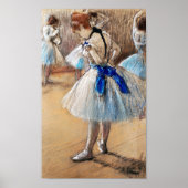 Blue Ribbon Dancer, Edgar Degas Poster (Vorne)