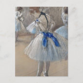 Blue Ribbon Dancer Edgar Degas Postkarte (Vorderseite)