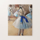 Blue Ribbon Dancer, Edgar Degas Puzzle (Vertikal)