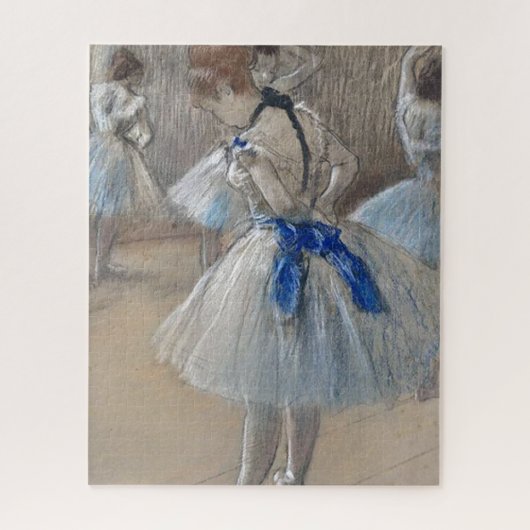 Blue Ribbon Dancer Edgar Degas Puzzle (Vertikal)