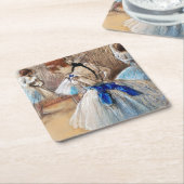 Blue Ribbon Dancer, Edgar Degas Rechteckiger Pappuntersetzer (angewinkelt)