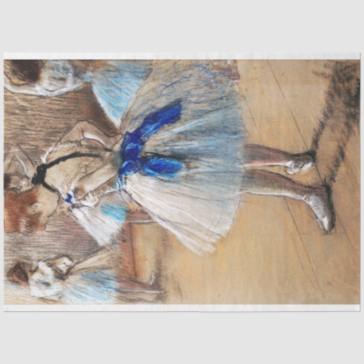 Blue Ribbon Dancer, Edgar Degas Seidenpapier (Vorderseite)
