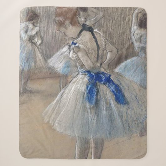 Blue Ribbon Dancer Edgar Degas Sherpadecke (Vorderseite)