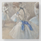 Blue Ribbon Dancer Edgar Degas Steinuntersetzer (Vorderseite)
