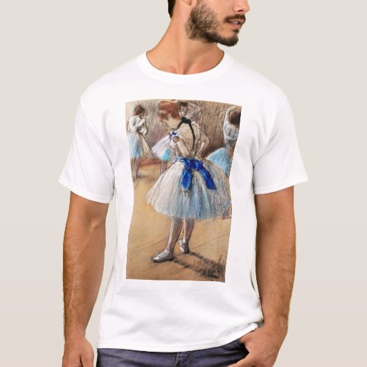 Blue Ribbon Dancer, Edgar Degas T-Shirt (Vorderseite)