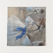 Blue Ribbon Dancer Edgar Degas Wandteppich (Vorderseite (Horizontal))
