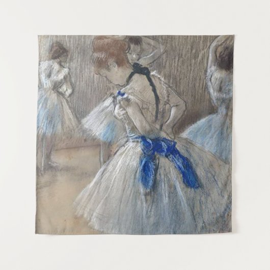 Blue Ribbon Dancer Edgar Degas Wandteppich (Vorderseite)